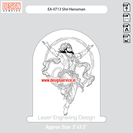 Engraving Design Shri Hanuman
