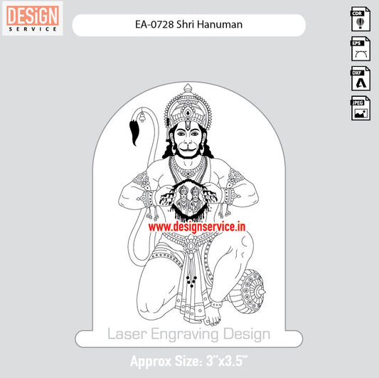 Engraving Design Shri Hanuman