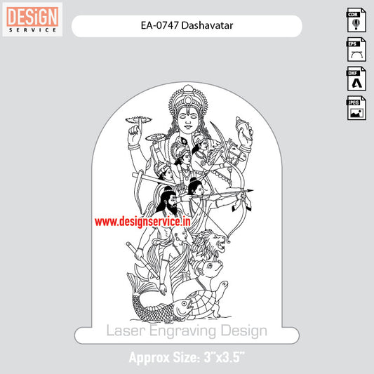 Engraving Design Dashavatar