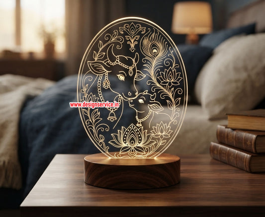 Engraving Design Cow