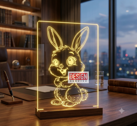 Engraving Design Rabbit