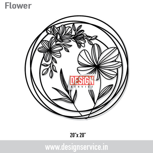 Flower Laser Cutting Design