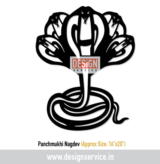 Panchmukhi Nagdev Laser Cutting Design