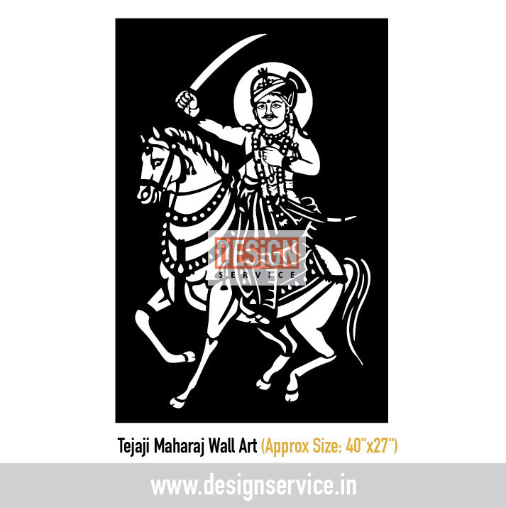 Tejaji Maharaj Wall Art Laser Cutting Design