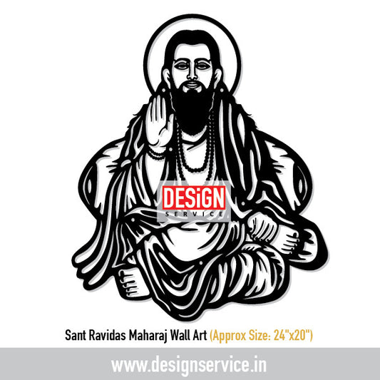 Sant Ravidas Maharaj Wall Art Laser Cutting Design