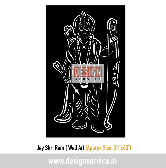 Jay Shri Ram Laser Cutting Design