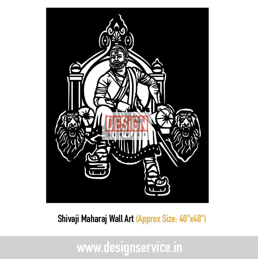 Shivaji Maharaj CO2 Laser Cutting Design