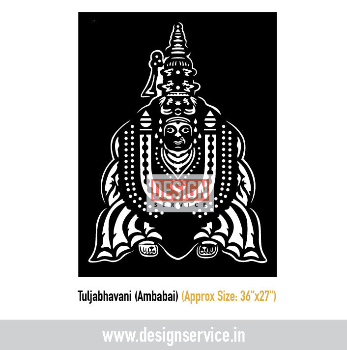 Tuljabhavani (Ambabai) CO2 Laser Cutting Design