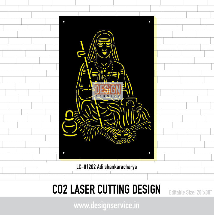Adi Shankaracharya CO2 Laser Cutting Design