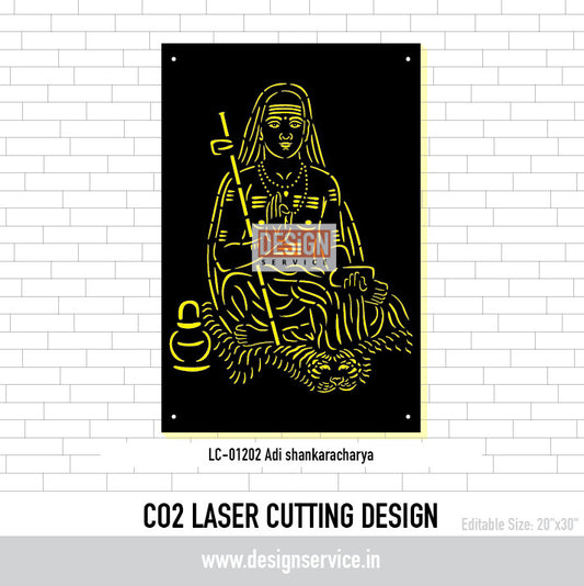 Adi Shankaracharya CO2 Laser Cutting Design