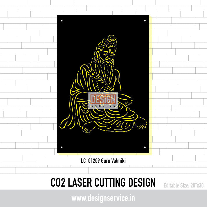 Guru Valmiki Laser Cutting Design