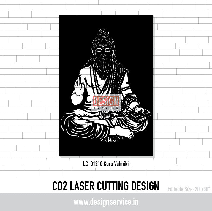 Guru Valmiki Laser Cutting Design