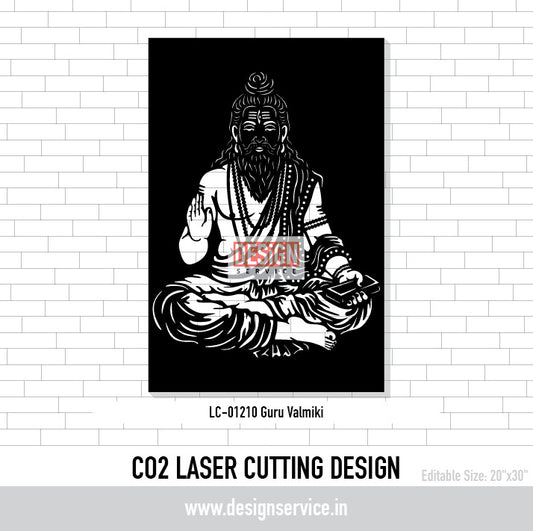 Guru Valmiki Laser Cutting Design
