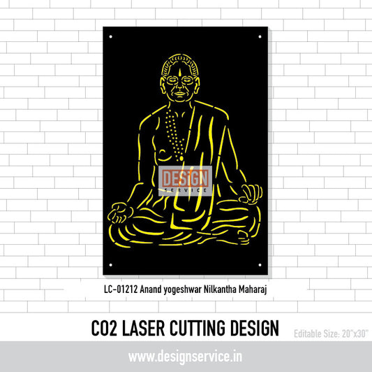 Anand yogeshwar Nilkantha Maharaj Laser Cutting Design