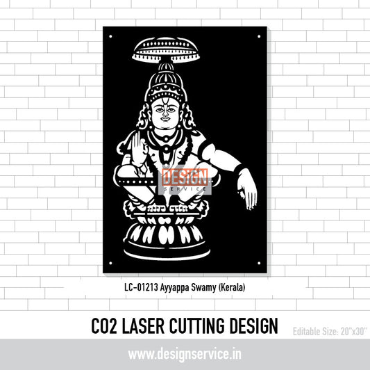 Ayyappa Swamy (Kerala) Laser Cutting Design