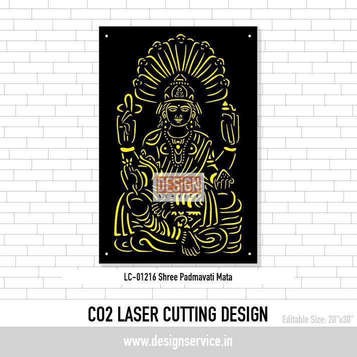Shree Padmavati Mata Laser Cutting Design
