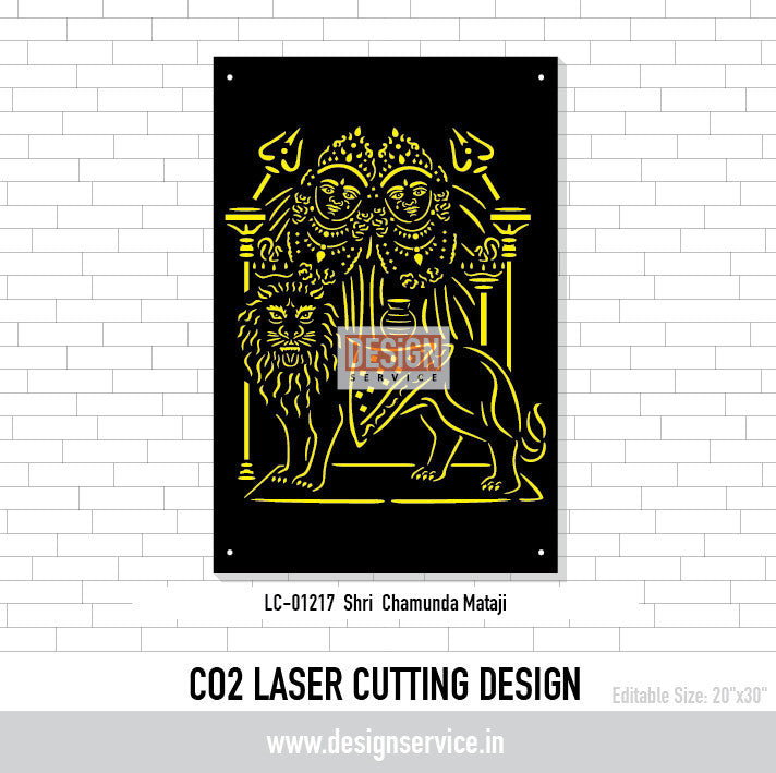 Shri  Chamunda Mataji Laser Cutting Design