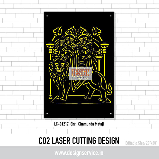 Shri  Chamunda Mataji Laser Cutting Design