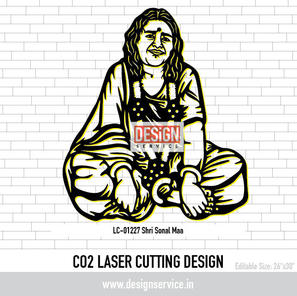 Shri Sonal Maa Laser Cutting Design