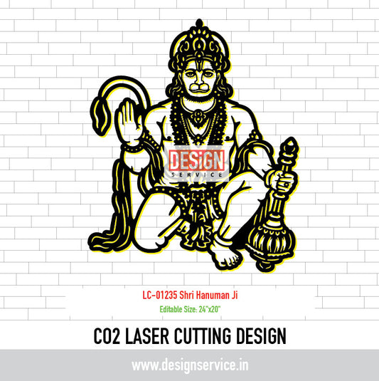 Laser Cutting Design Shri Hanuman Ji
