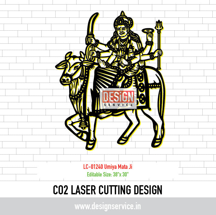 Laser Cutting Design Umiya Mata Ji