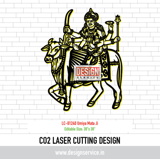 Laser Cutting Design Umiya Mata Ji