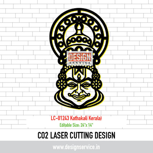 Laser Cutting Design Kathakali (Kerala)