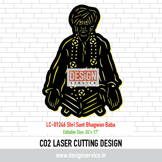 Laser Cutting Design Shri Sant Bhagwan Baba