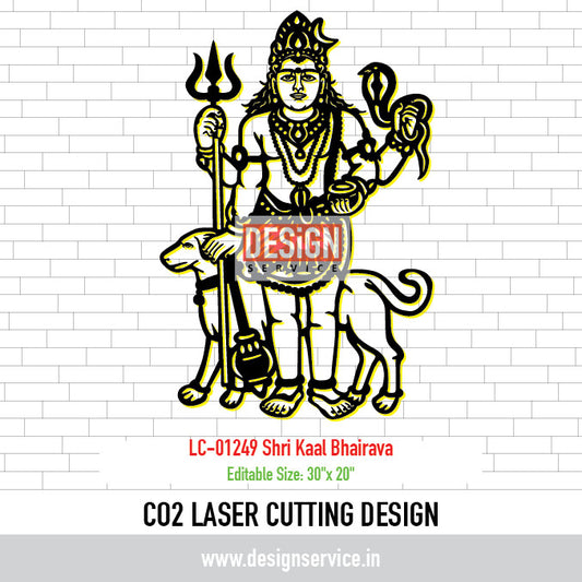 Laser Cutting Design Shri Kaal Bhairava