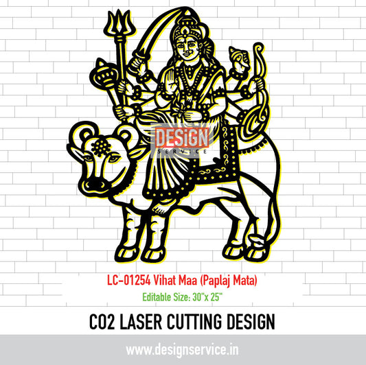 Laser Cutting Design Vihat Maa (Paplaj Mata)