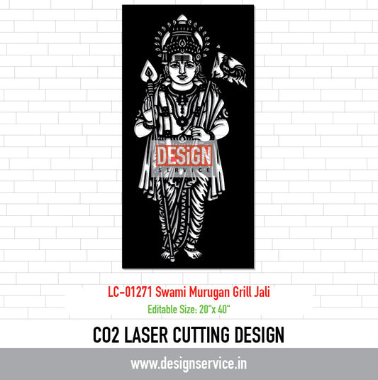 Laser Cutting Design Swami Murugan Grill Jali