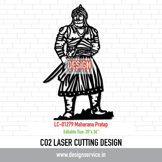 Laser Cutting Design Maharana Pratap