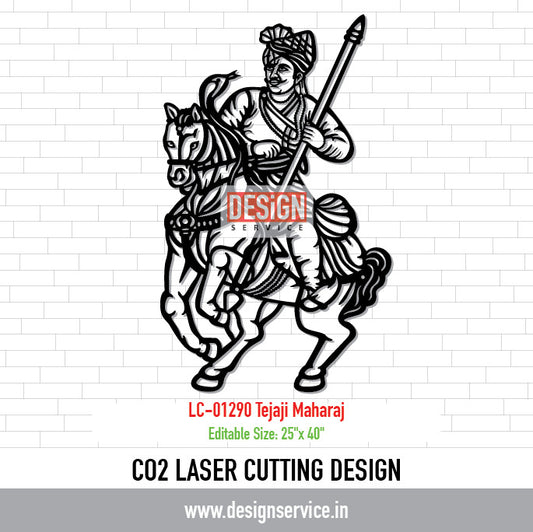 Laser Cutting Design Tejaji Maharaj