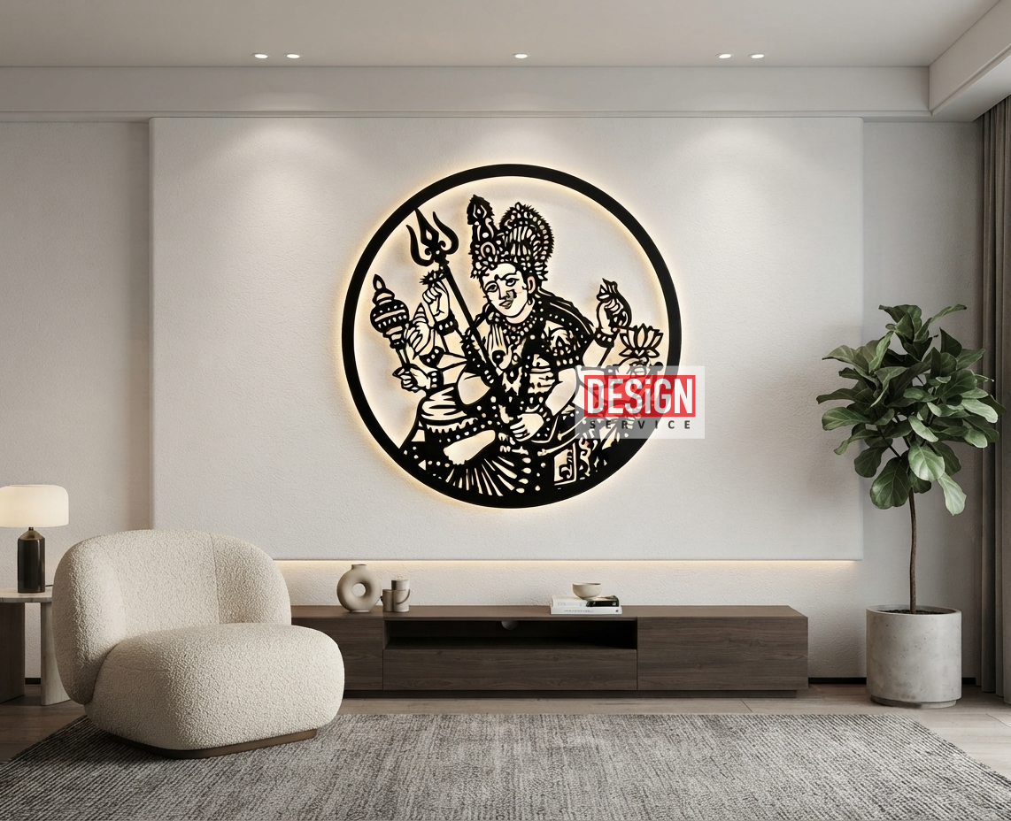 Laser Cutting Design Vihat Maata Ji