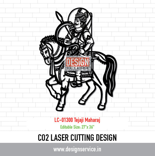 Laser Cutting Design Tejaji Maharaj