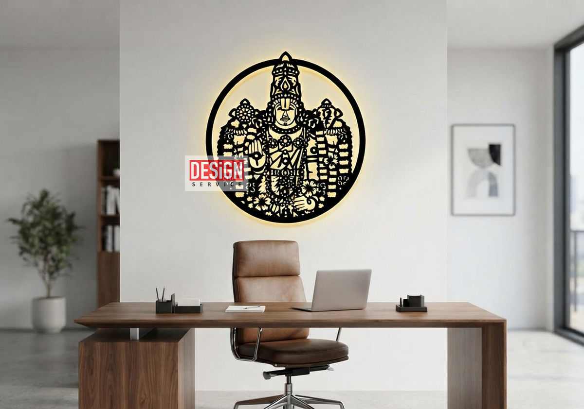 Laser Cutting Design Shri Tirupati Balaji