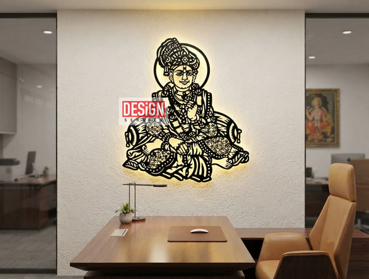 Laser Cutting Design Swaminarayan Bhagwan