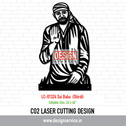 Laser Cutting Design Sai Baba (Shirdi)