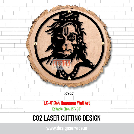 Laser Cutting Design Hanuman Wall Art