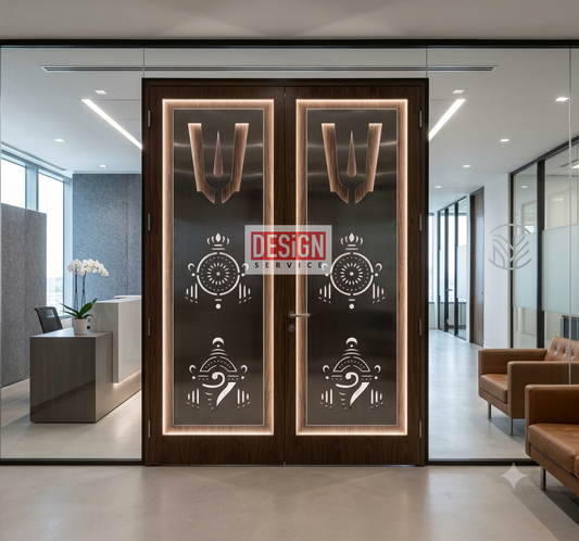 Laser Cutting Design Tirupati Jali Door Design