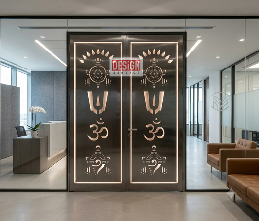 Laser Cutting Design Tirupati Jali Door Design