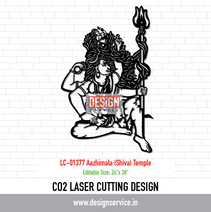 Laser Cutting Design Aazhimala (Shiva) Temple