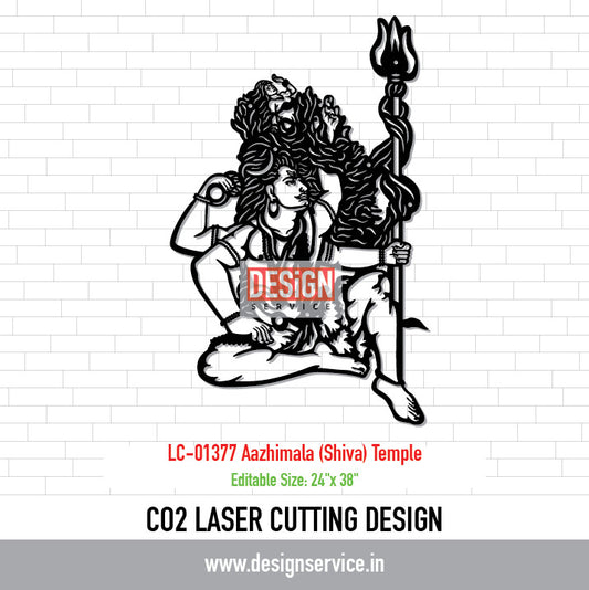 Laser Cutting Design Aazhimala (Shiva) Temple
