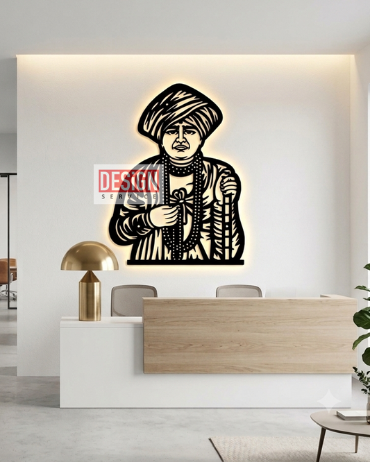 Laser Cutting Design Jalaram Bapa (Virpur)