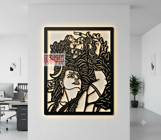 Laser Cutting Design Aazhimala (Shiva Temple)