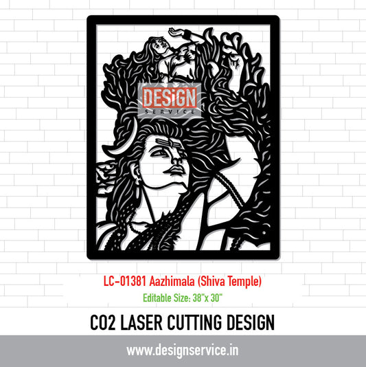 Laser Cutting Design Aazhimala (Shiva Temple)