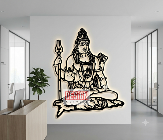 Laser Cutting Design Shri Murudeshwara (Shiva Temple)