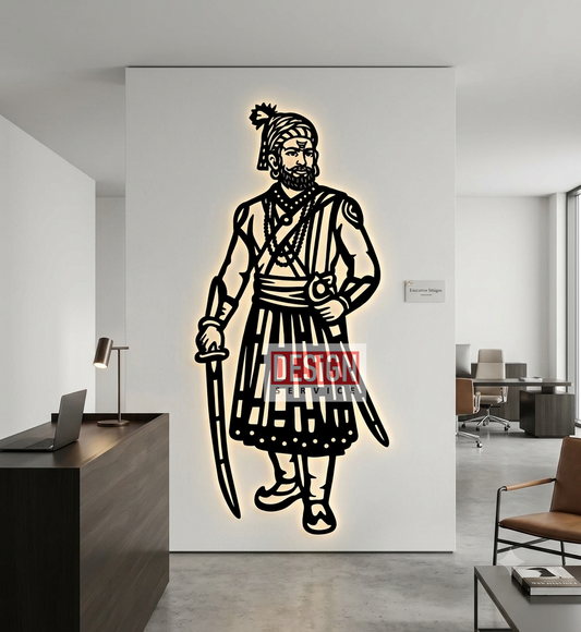 Chhatrapati Shivaji Maharaj Laser Cutting Design