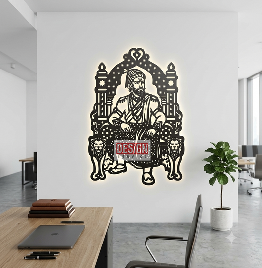 Chhatrapati Shivaji Maharaj Laser Cutting Design