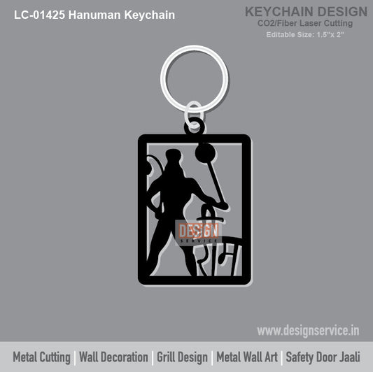 Hanuman Keychain Laser Cutting Design